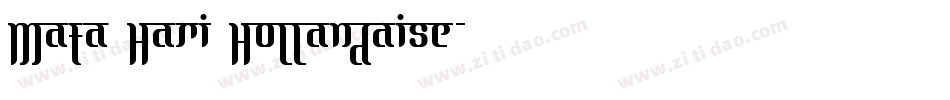 Mata Hari Hollandaise字体转换